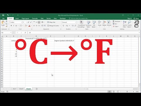 How To Convert Celsius To Fahrenheit in Excel