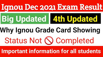 Ignou exam updated 2022||ignou dec 2021 exam result||ignou tee dec 2021 exam result||4th updated