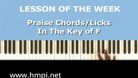 Praise Chords and Licks - LESSON OF THE WEEK