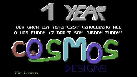1 Year-OneFile Demo by Cosmos Design ! Commodore 64 (C64)