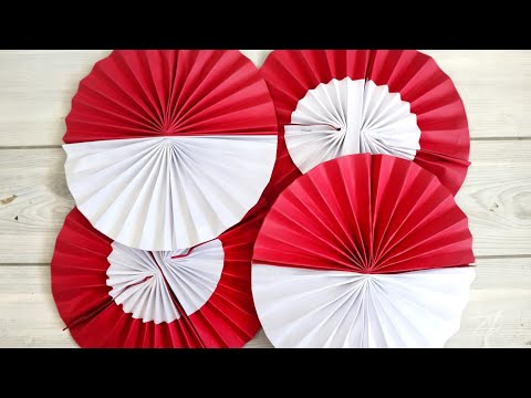 diy-paper-rosette-backdrop-|-indonesia-independence-day-decor