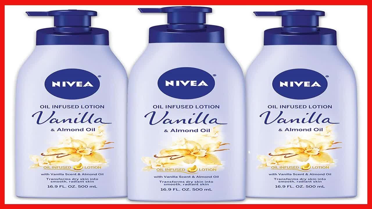 NIVEA Oil Infused Body Lotion, Vanilla and Almond Oil, Body Lotion for