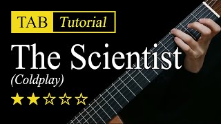 The Scientist - Fingerstyle Lesson   TAB