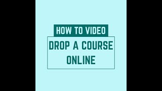 USFCA Dropping a Course Online