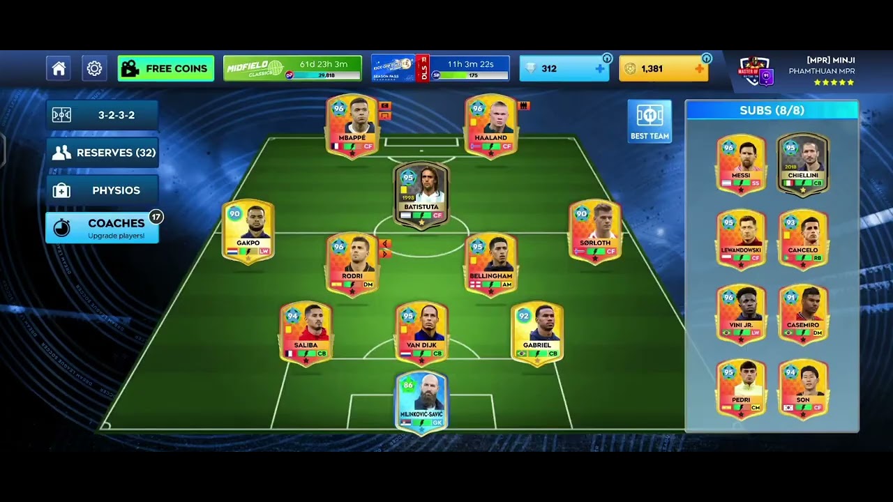 DLS 2026: Nâng cấp Max Gabriel và Gakpo bản mới nhất