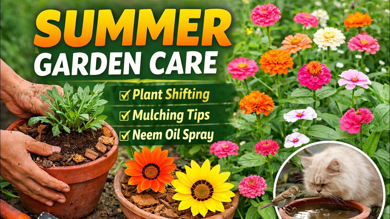 Garden preparation for Summer #terracegardenindia #gardening