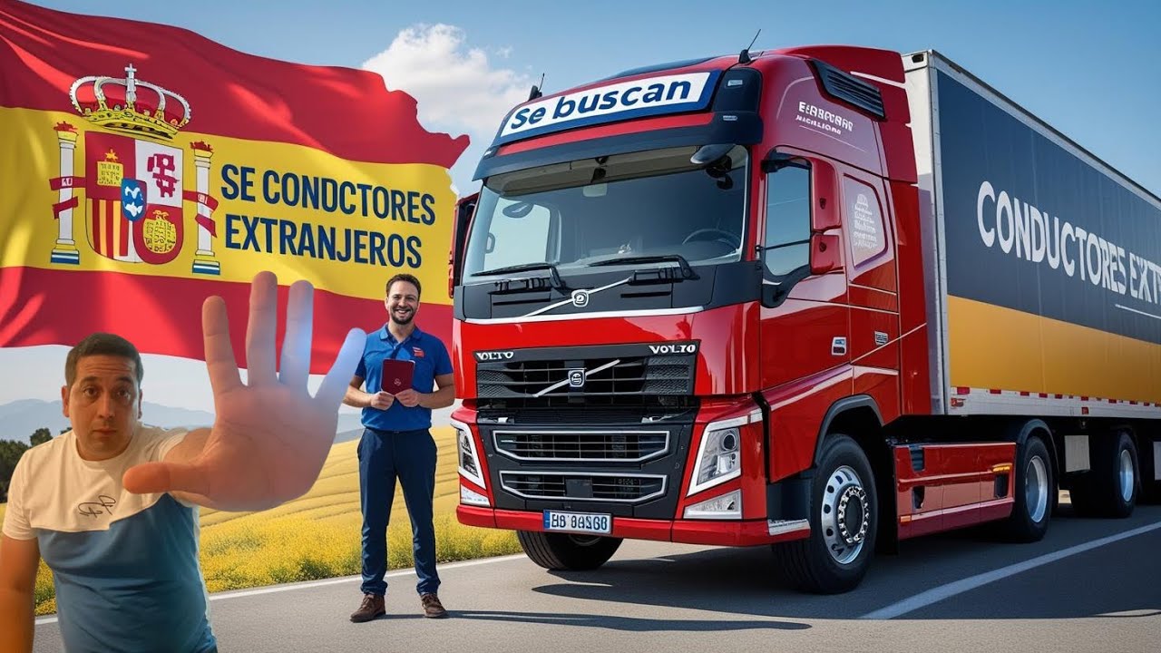 🙋‍♂️Trabajo para CHOFERES DE CAMIONES extranjeros en ESPAÑA 🇪🇸  ✅ Toda la VERDAD ✅