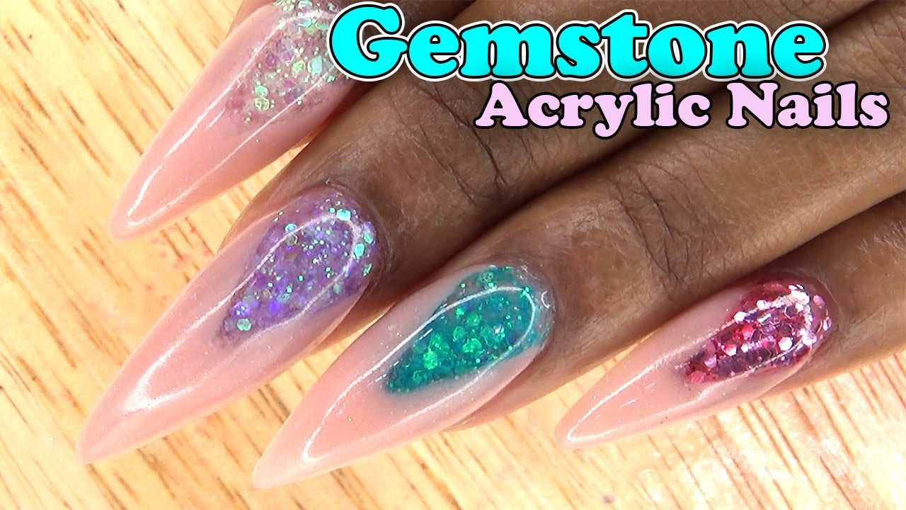 Long Blue French Press Nails Rhinestones False Coffin - Temu