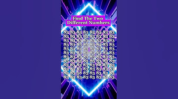 I Spotted 2 DIFFERENT Numbers in 5 seconds - 1% pass this quiz! #shorts #quiz #shortsfeed #test