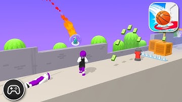 Bounce Dunk - Gameplay Walkthrough Part 57 - Basic Solution Levels 194-197 (iOS, Android)