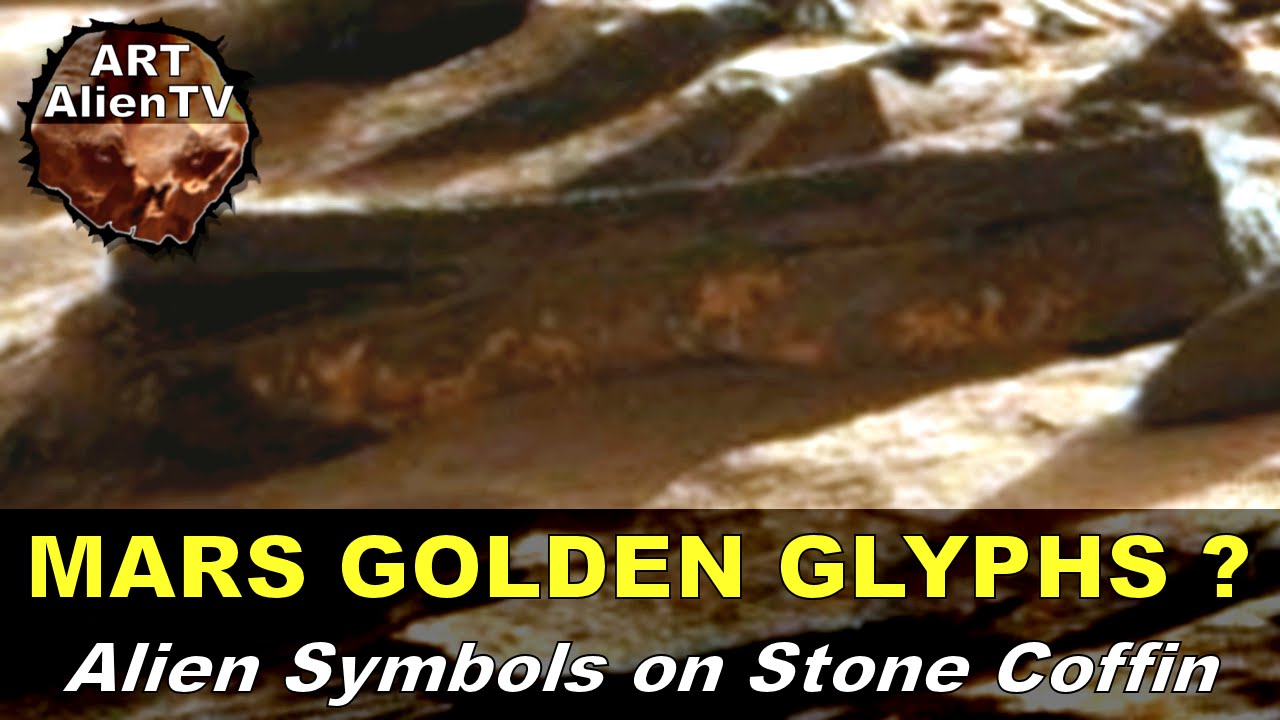 rovera MARS GOLDEN GLYPHS - Alien Symbols on Stone Sarcophagus/Coffin ? ArtAlienTV - 1080p