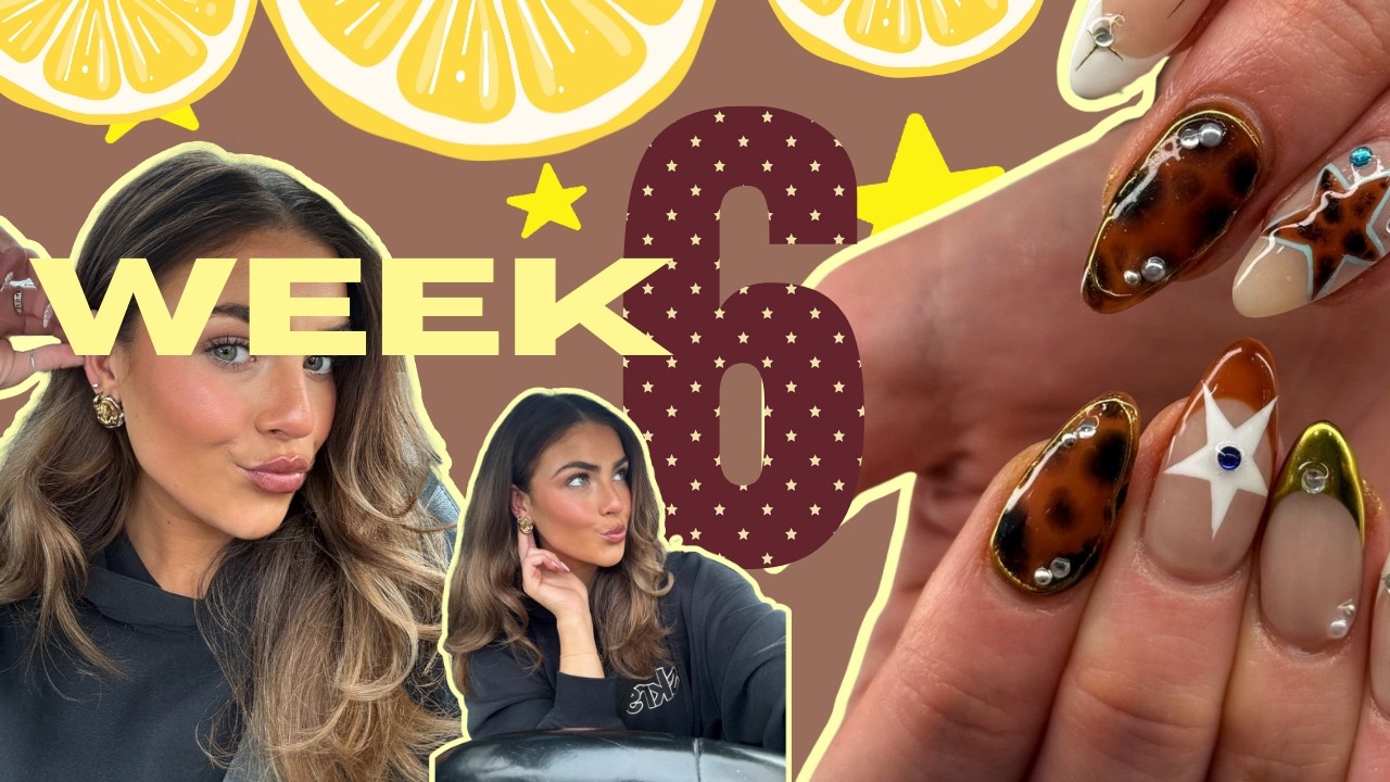 week 6/52🩵🍒 la prep | glowing up | piercings | brows and lashes