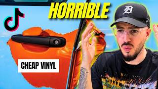Real Vinyl Wrapper Reacts to TikTok's WORST Wraps