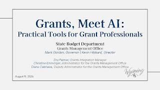 August 19, 2026: Grants, Meet AI