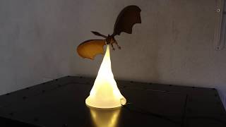 3D Printer Dragon Lamp Printing - 3D Printer Time Lapse