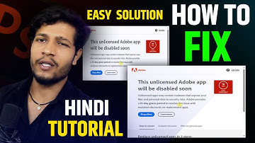 Fix The Unlicensed Adobe App Will be Disabled Soon Problem | fix Easy to This Error