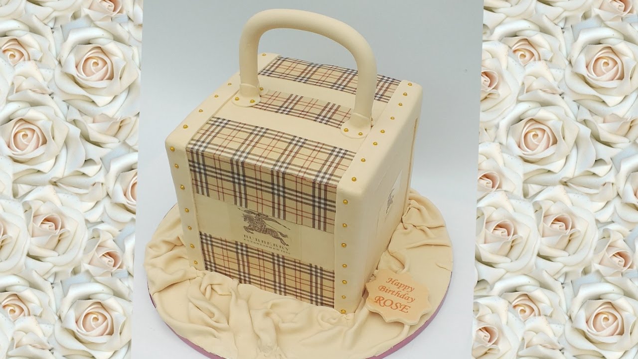 Cake decorating tutorials | Designer Cake Tutorial | Burberry Cake - YouTube