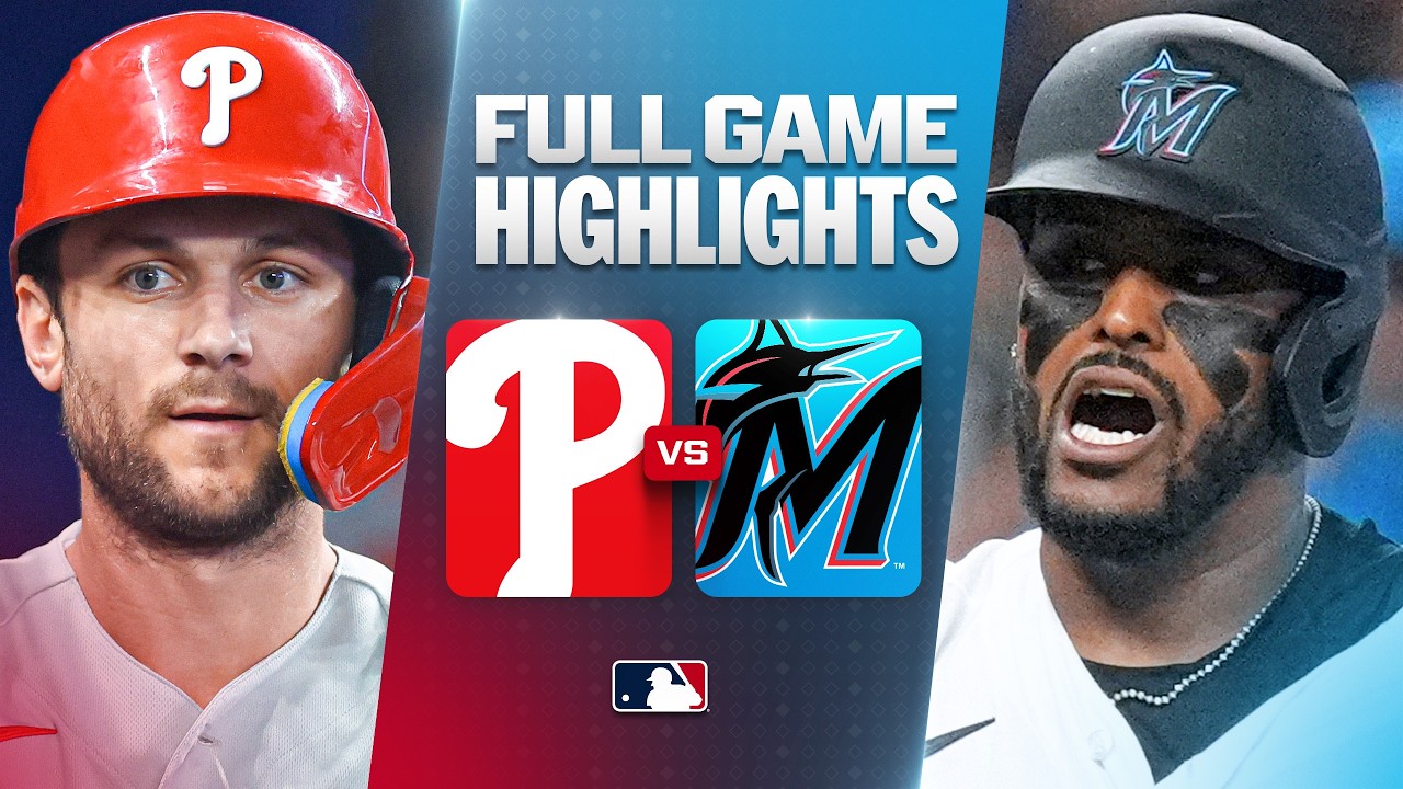 [MLB] 마이애미 마린스 vs 필라델피아 필리스 경기 하이라이트