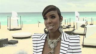 Kelly Rowland on what she can't live without. at the Nelly Video Shoot in Cancun, Mexico at Cancun .