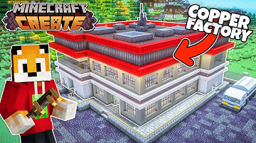 I built a MASSIVE COPPER FACTORY in Minecraft Create Mod