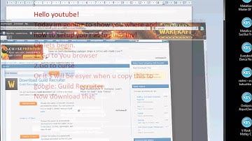 World of Warcraft Addon : Guild Recruiter-Tutorial:Download and use | HD