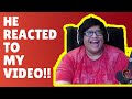 Tanmay Bhat Reacted to MY VIDEO!!!!