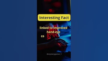 Discovering Gaming Science: Enhanced Hand Eye Coordination through Video Games! | Fact #shorts