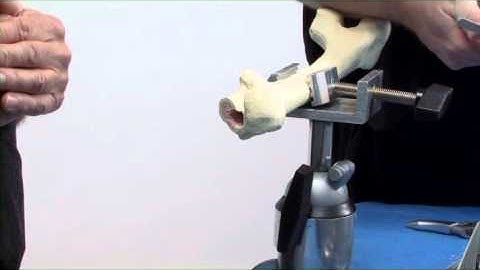 SMF Short Stem sawbone demonstration