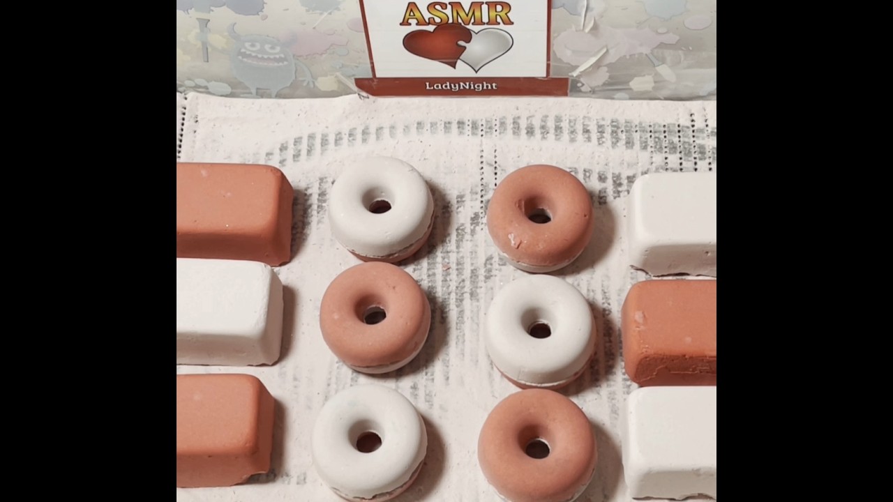 #ASMR Red Baking Soda Crunch #954