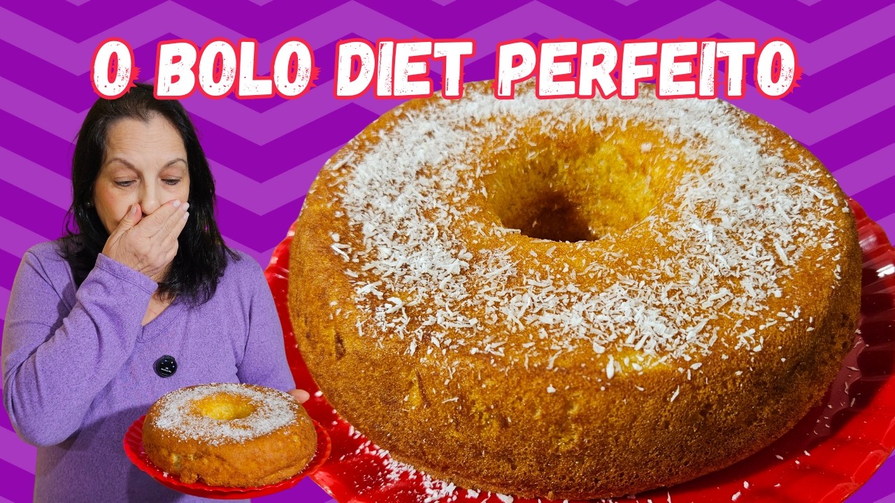 VOCÊ VAI QUERER FAZER ESSE BOLO DIET E LOW CARB TODO DIA