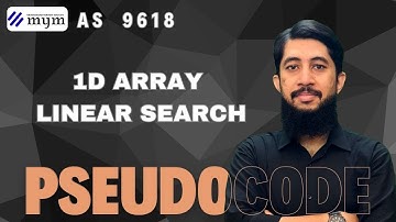 Linear Search by using 1D array | Detail discussion| Lecture #15 | 9618 | AS Pseudocode | Urdu/Hindi