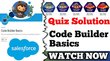Code Builder Basics || Salesforce Trailhead || Quiz Solution