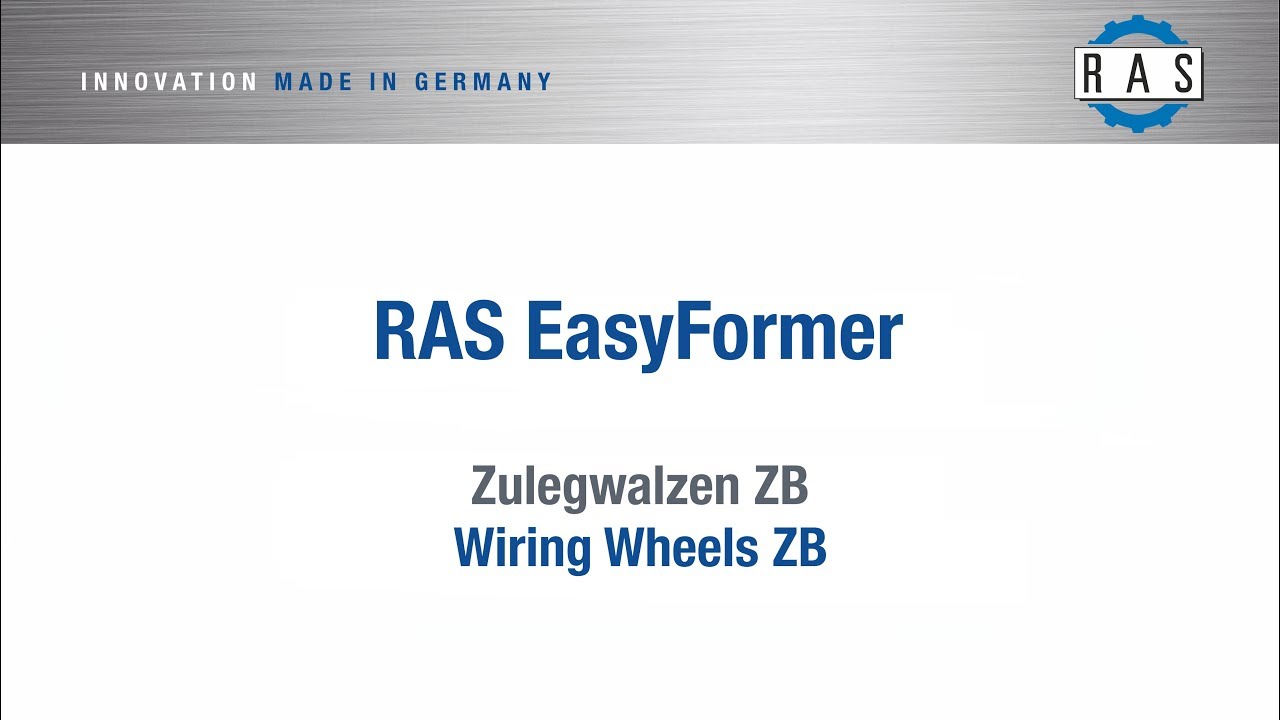 Sickenmaschine EasyFormer: Zulegwalzen ZB  Swaging Machine EasyFormer:  Wiring wheels ZB 