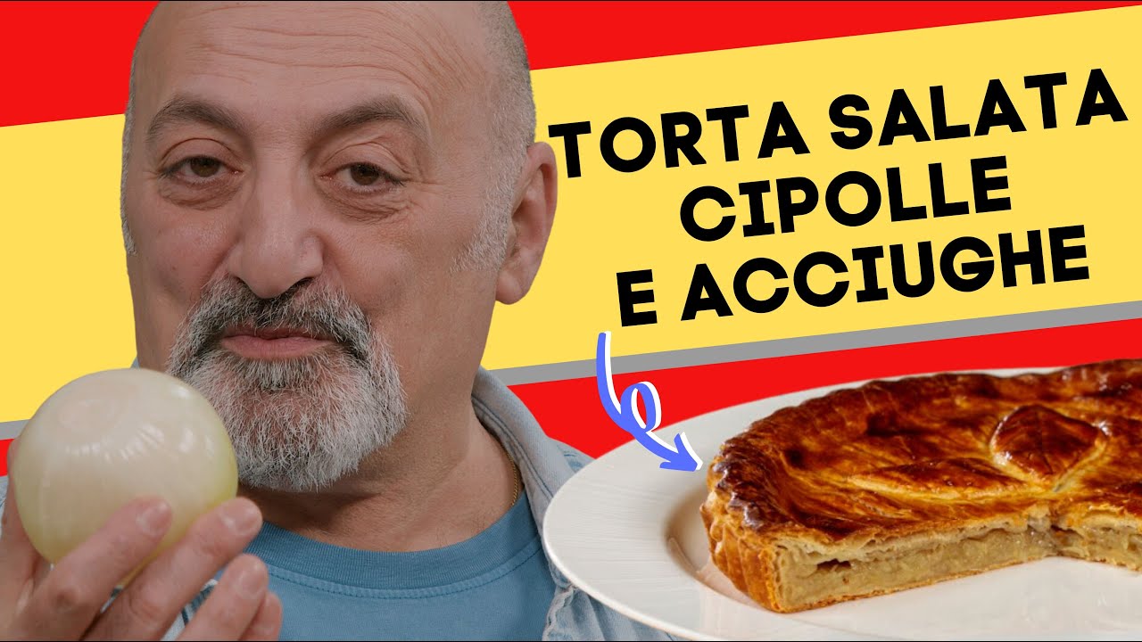 Torta salata cipolle e acciughe