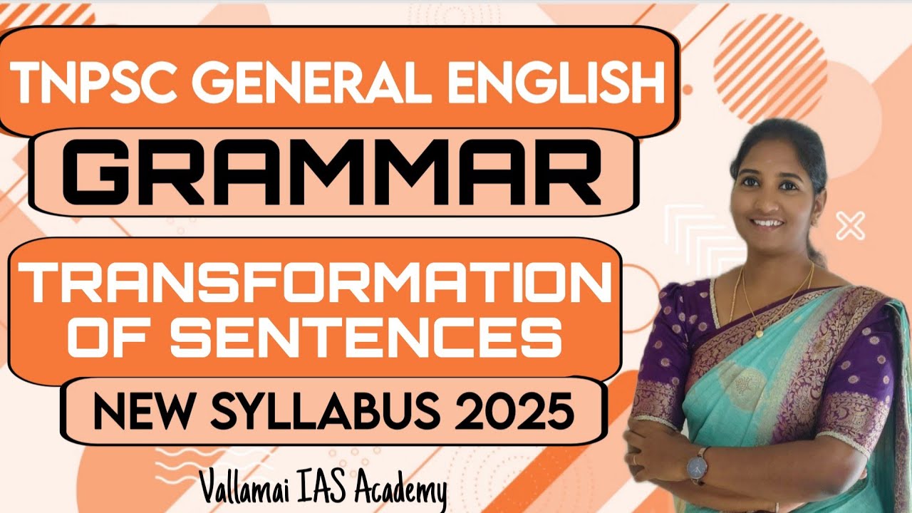 Types of Sentences TNPSC | Part 2 - Transformation of Sentences | General English Grammar Group 2/2A