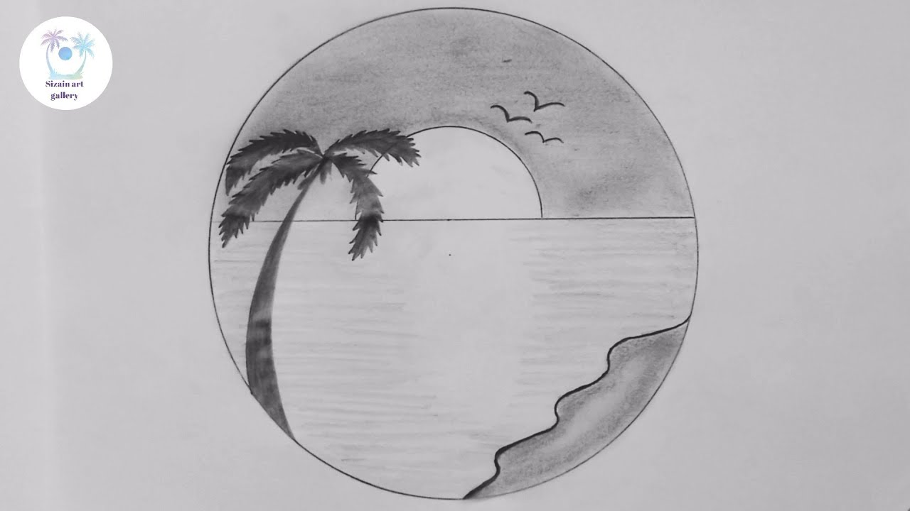 Pencil drawing in circle step by step - Circle drawing easy - Easy ...