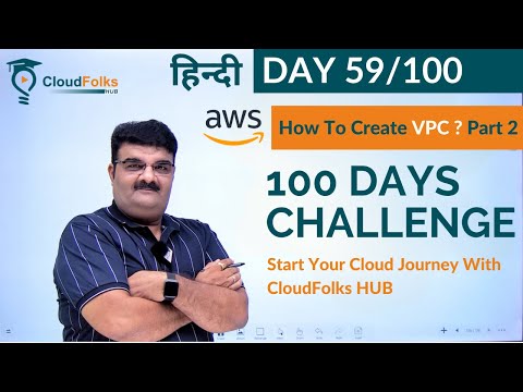 Day 59/100 || How to Create a VPC and Subnets in AWS Part 2 ? | AWS In Hindi | AWS Tutorial