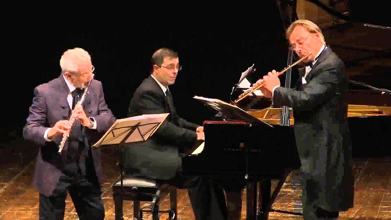 Andrea Griminelli e Sir James Galway Andante e Rondò per due Flauti e Piano Op 25 di Doppler