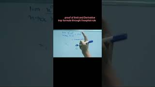 L'Hôpital's Rule Proof in 1 Minute! 📝 Class 12 Limits & Derivatives #shorts