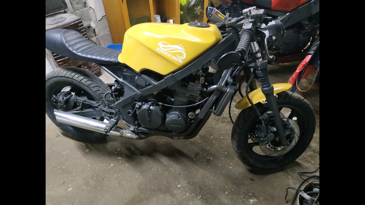Izrada Cafe racer korak po korak Kawasaki gpz 500... - youtube