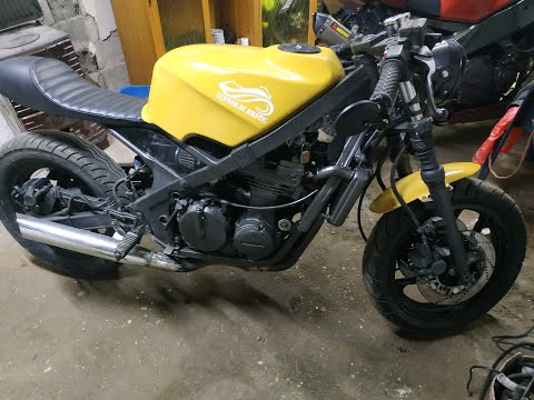 Video Izrada Cafe racer korak po korak Kawasaki gpz 500... - youtube