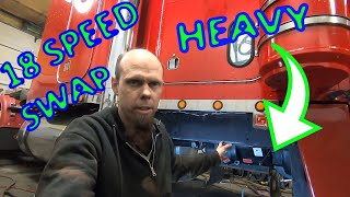 Peterbilt 359 rebuild ep 44  13 speed to 18 speed transmission swap