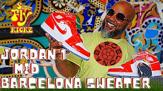 Air Jordan 1 Mid SE Barcelona Sweater (GS) IS SUPER FIRE (WHERE TO BUY)!!!