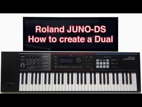 Roland Juno-DS - How to create a Dual layer