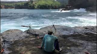 mancing ikan karang! tebing pantai selatan