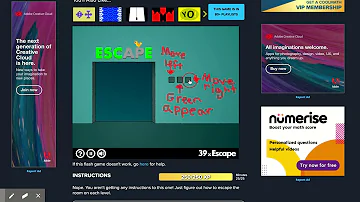 Level 39 Walkthrough for 40x Escape on coolmathgames.com