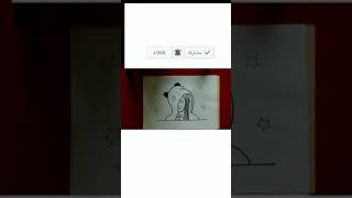 رسم سهل/ رسم فتاة محتشمة خطوة بخطوة/ جمال المرأة في حشمتها/ رسومات سهلة/ رسومات  #shorts