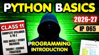 Class 11 IP | Getting Started with Python | (Code 065) | UNIT 2 | Complete ONE SHOT 2026-27