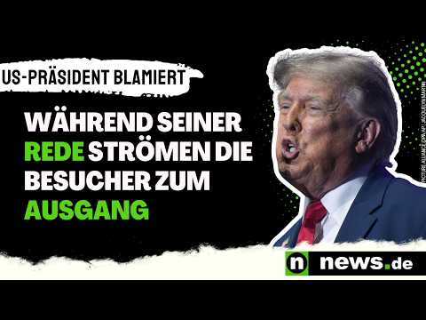 Donald Trump: US-Präsident blamiert - während seiner Rede strömen die Besucher zum Ausgang