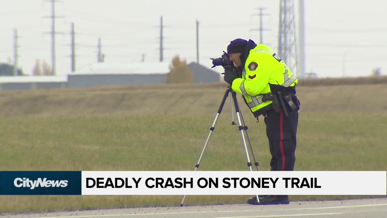 One man dead after Stoney Trail crash - YouTube